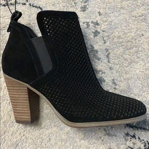 Vince Camuto Black Suede Boots Brand New Sz 7.5